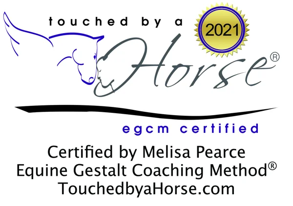 Touched by a Horse Equine Gestalt Coaching Method certified seal